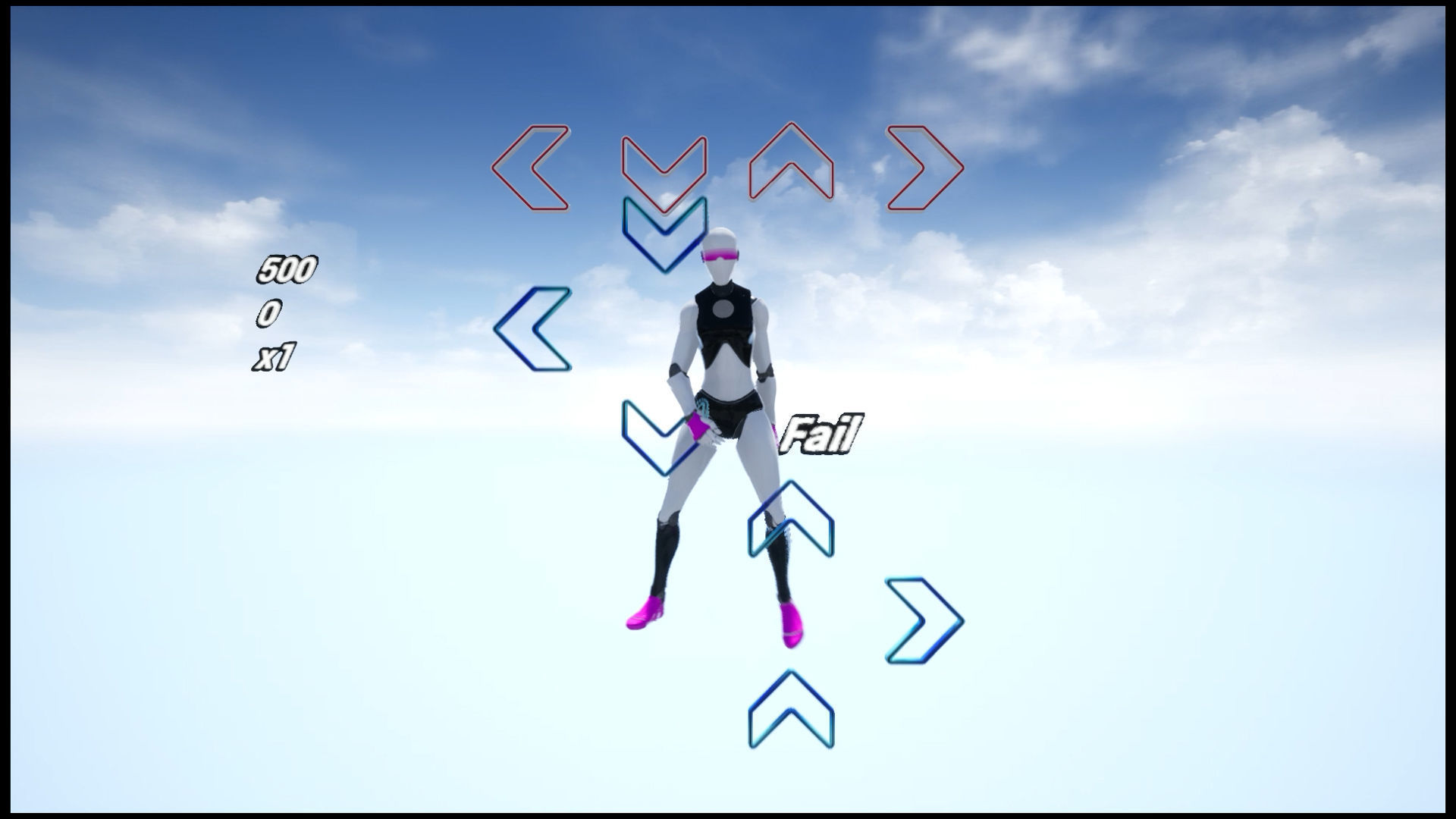 Dance Game project for Unreal Engine Low-poly 3D model_4