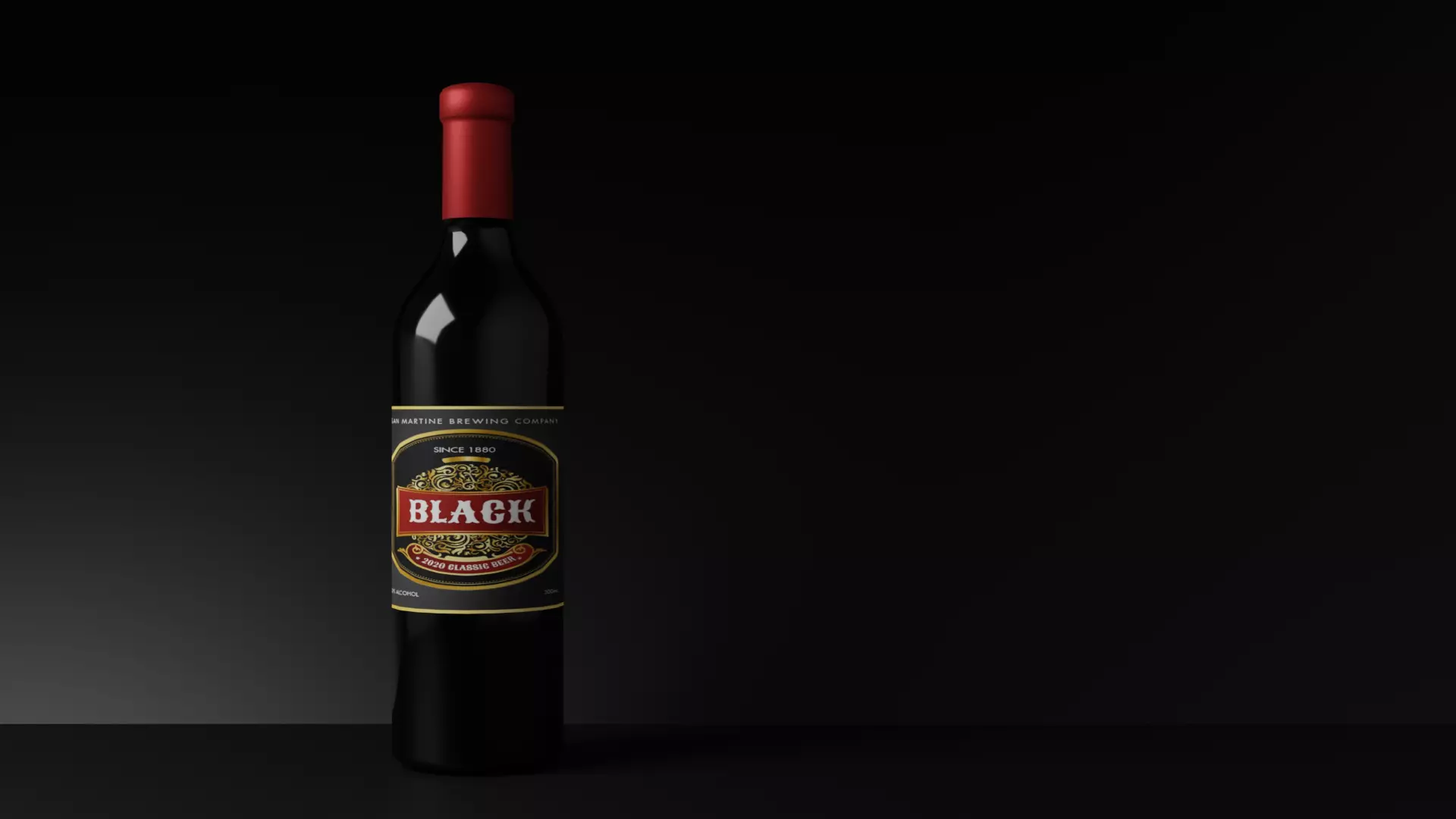 Beer bottle Free 3D model
