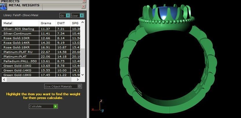 linked shank oval ring  3D print model_15