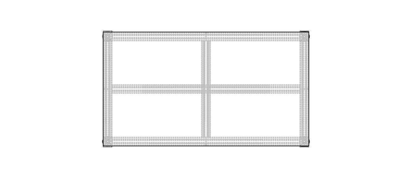 900x500 Single Open T-Slots Bench 3D model_23