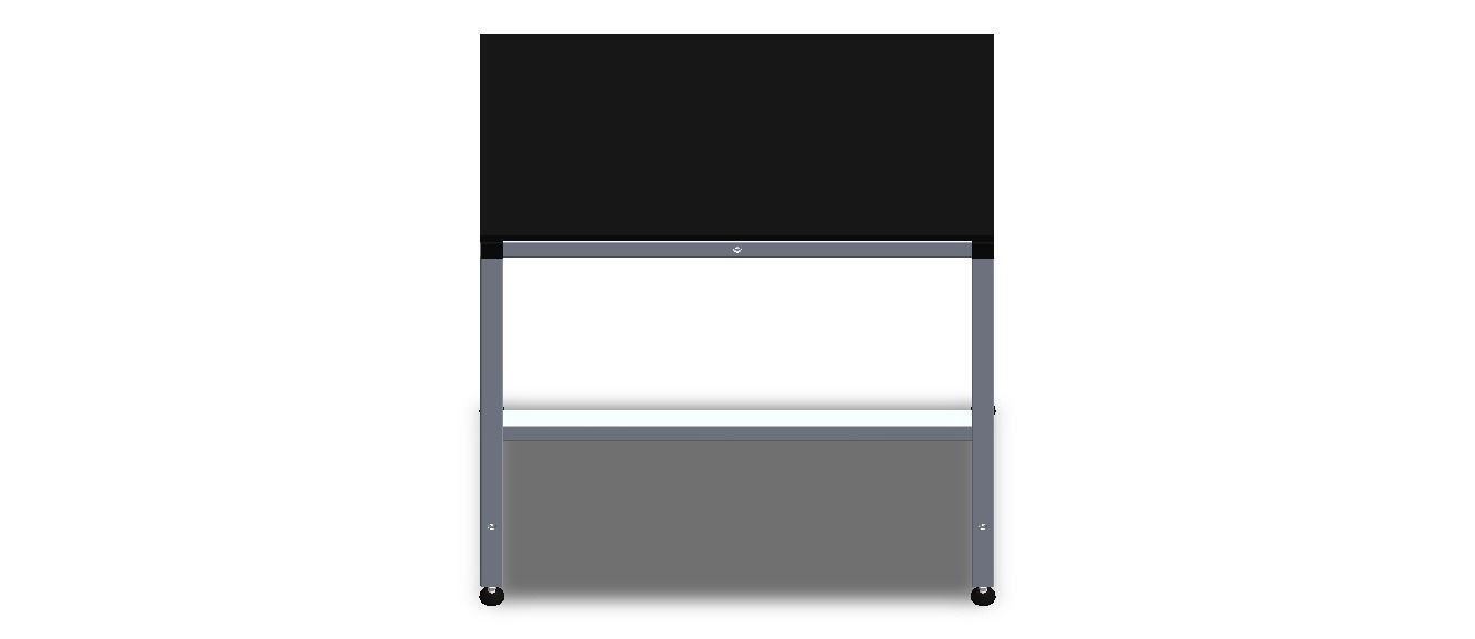 900x500 Single Open T-Slots Bench 3D model_21