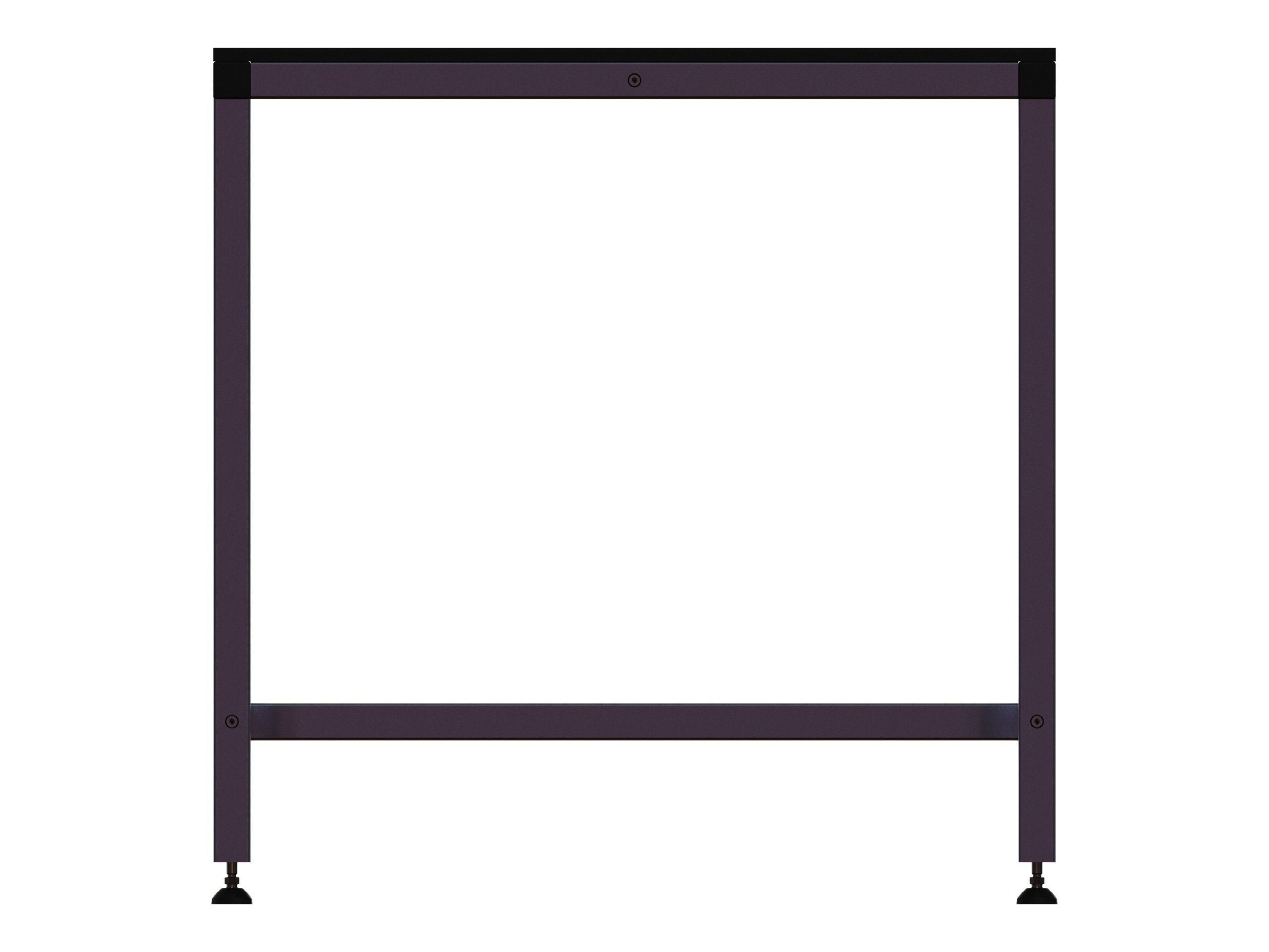 900x500 Single Open T-Slots Bench 3D model_1