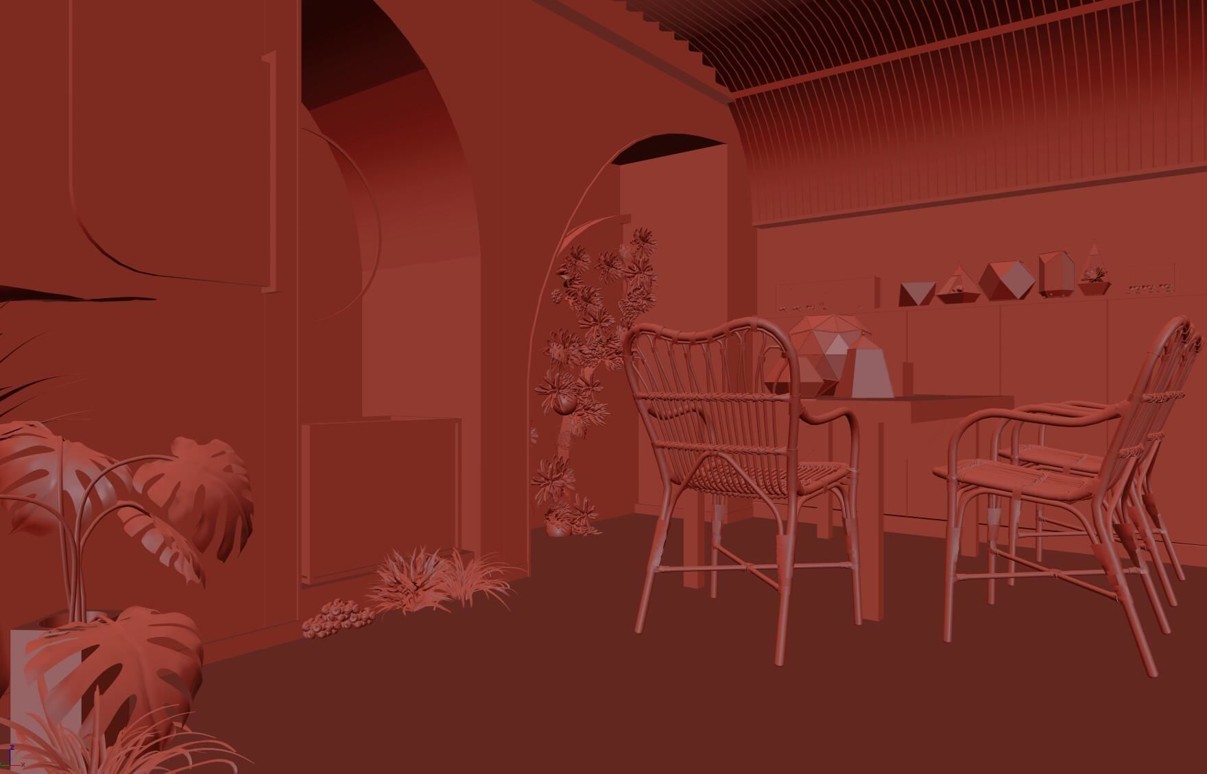 flower shop 3D model_7