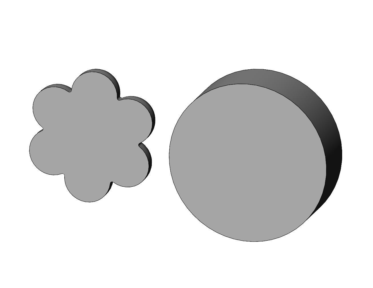 Mold Corolla flower Florentine rosette onlay relief 3D print model_3