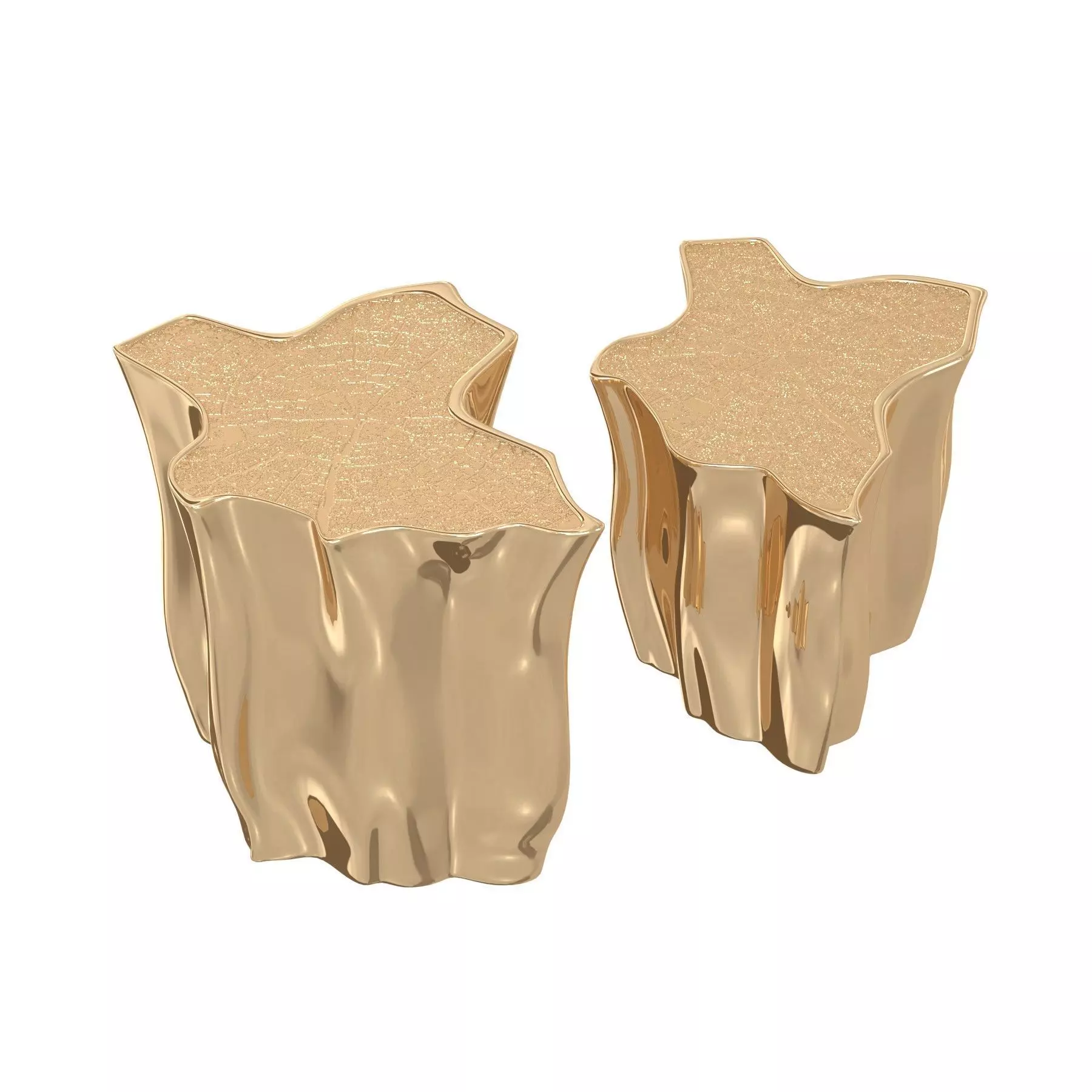 Pacific Compagnie SIDE TABLE HEAVEN GOLD LOW CERAMIC 3D model_0
