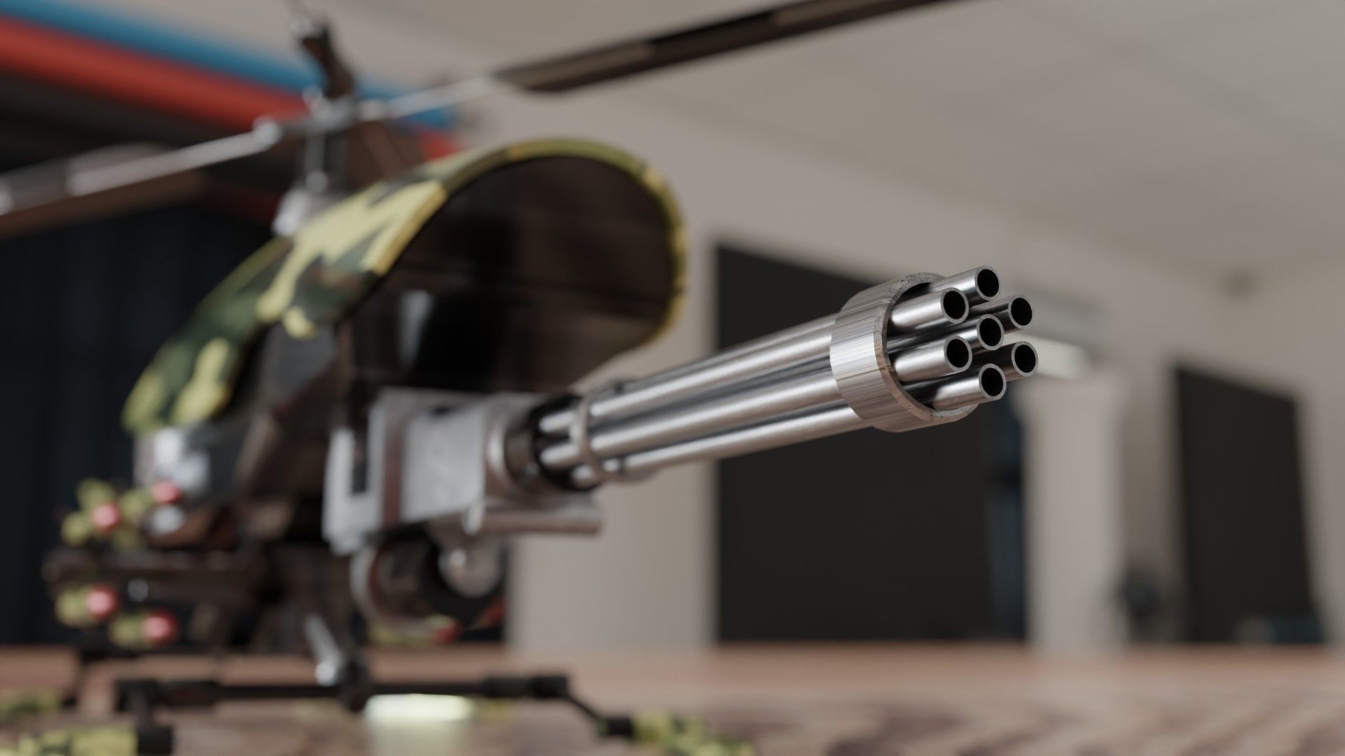 BotCopter Low-poly 3D model_4