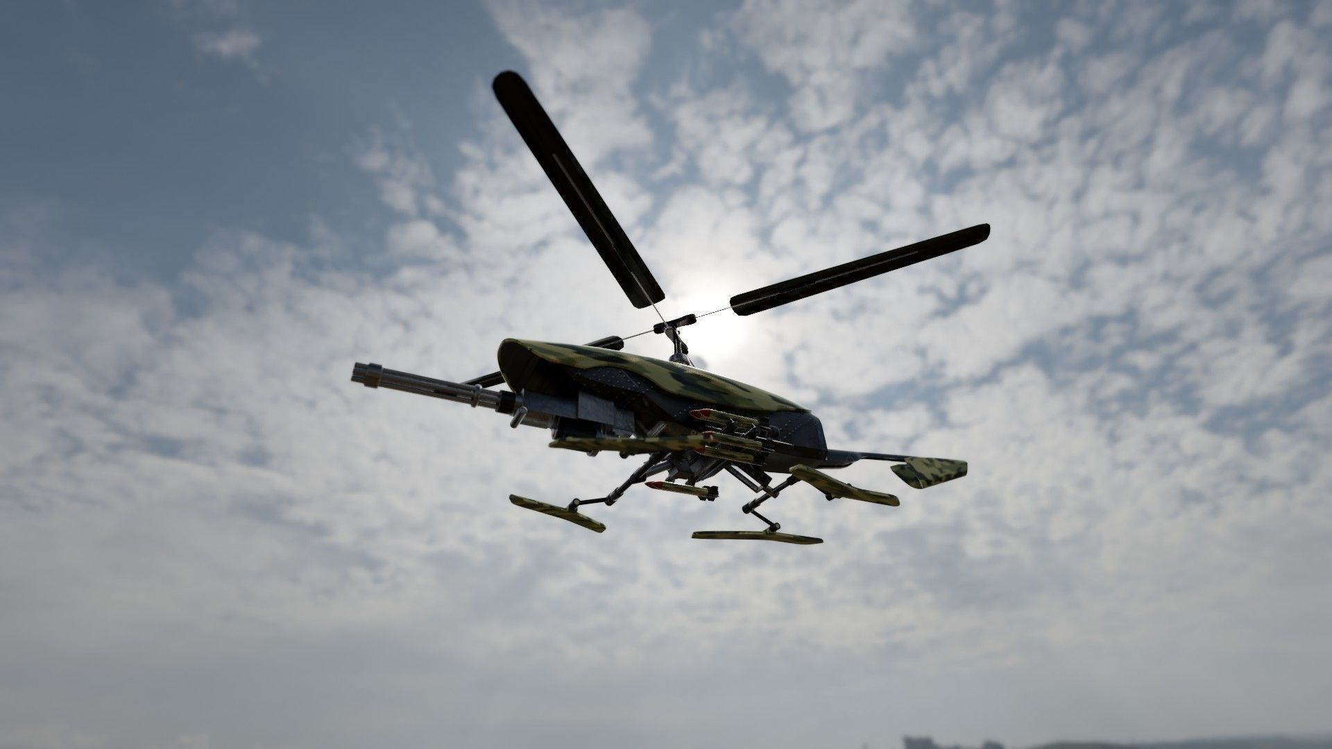 BotCopter Low-poly 3D model_22