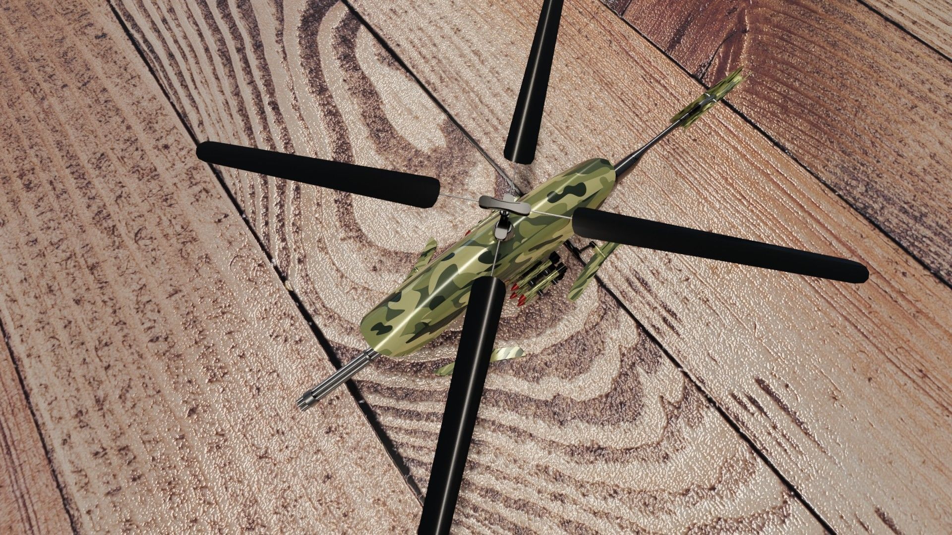 BotCopter Low-poly 3D model_6