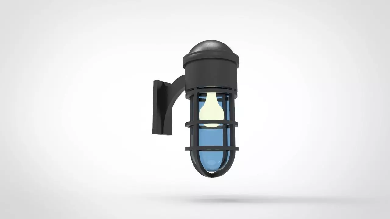 Marine Wall Light 1 3D model_0