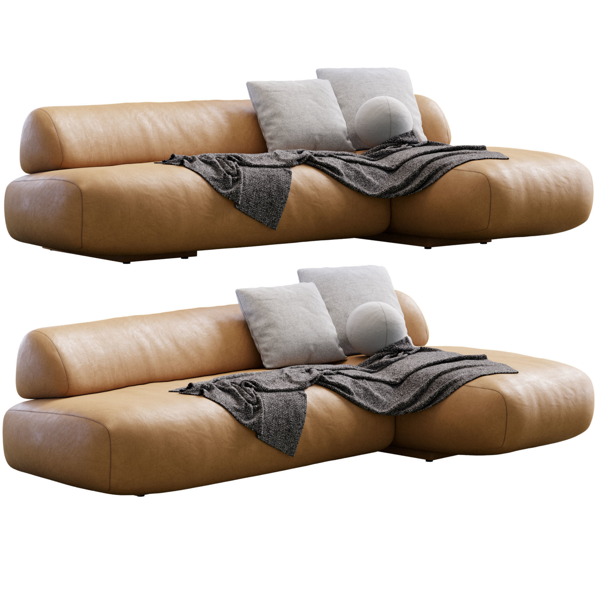 Gogan Sofa By Moroso 3D model_4