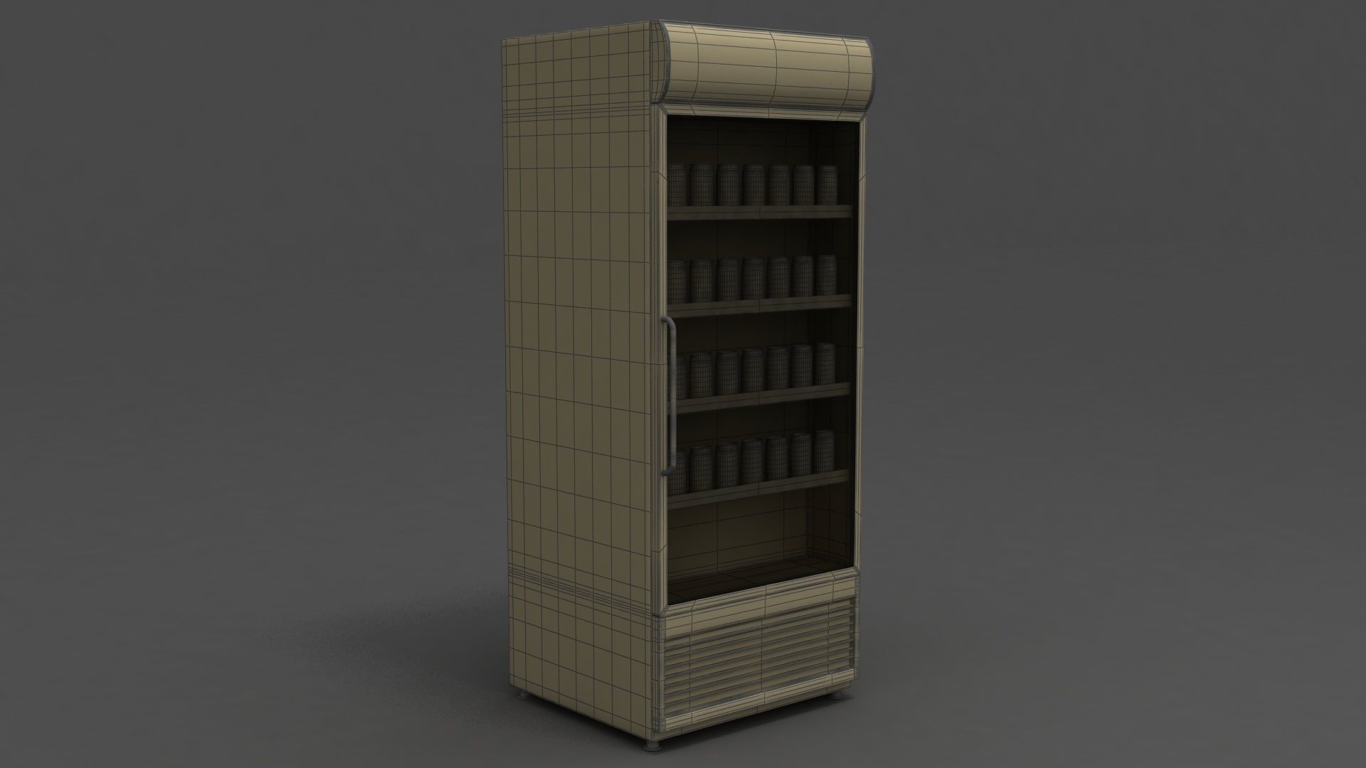 Coca-Cola Refrigerator Display 3D model_6