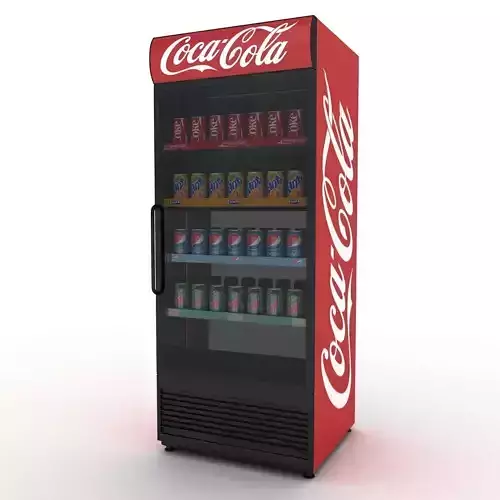 Coca-Cola Refrigerator Display 3D model