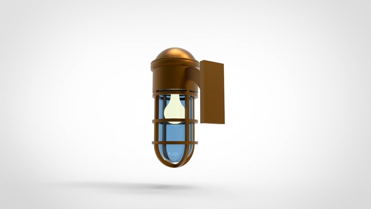 Marine Wall Light 2 3D model_3