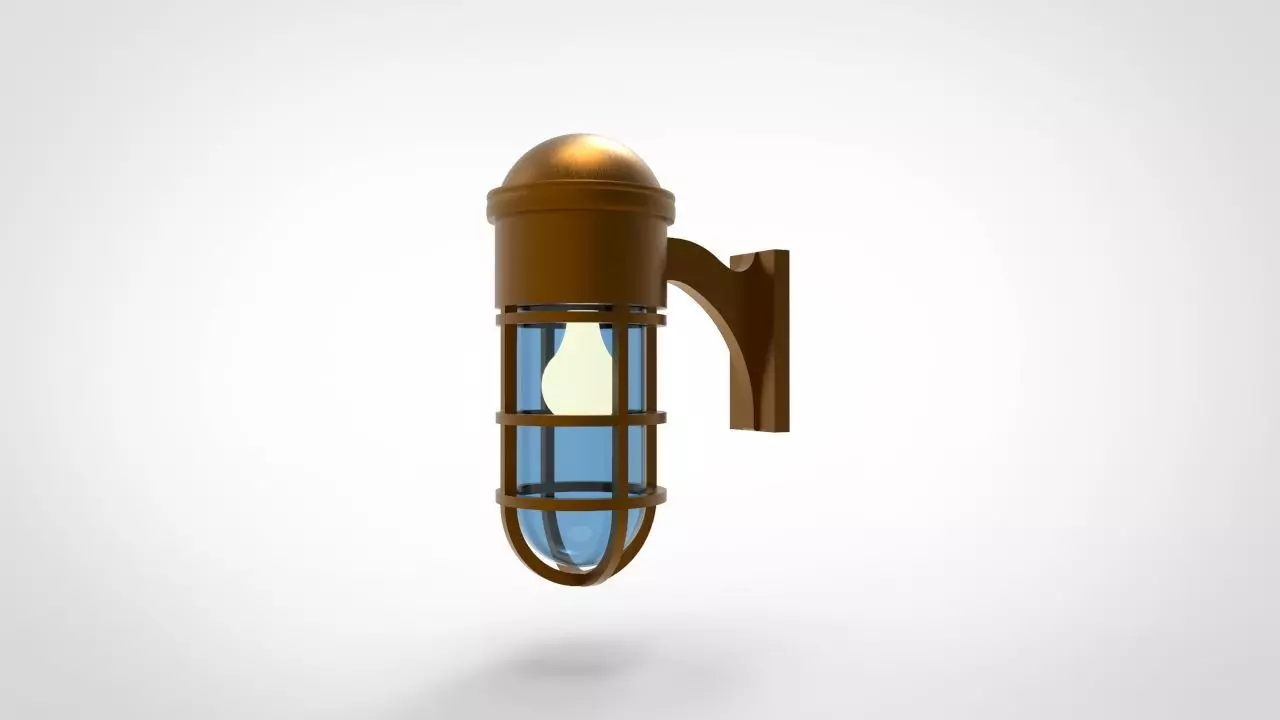 Marine Wall Light 2 3D model_0