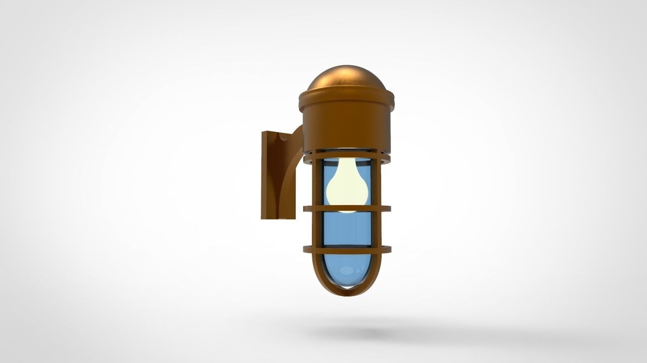 Marine Wall Light 2 3D model_1