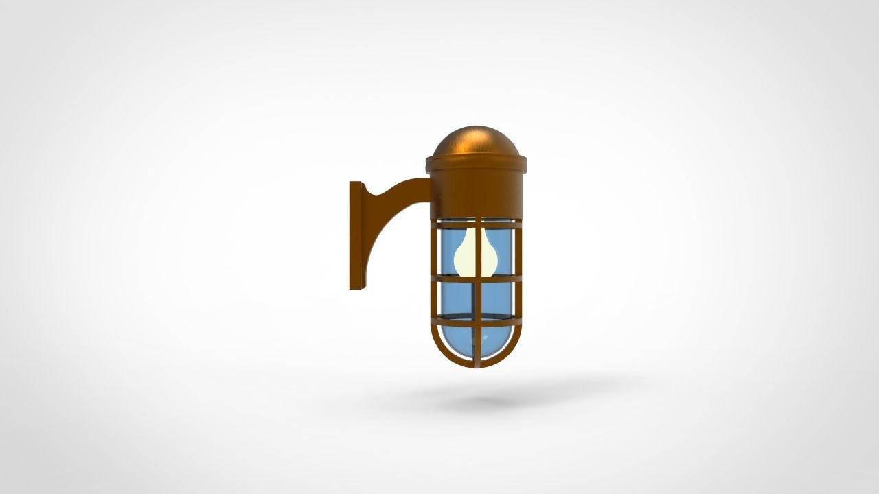 Marine Wall Light 2 3D model_4
