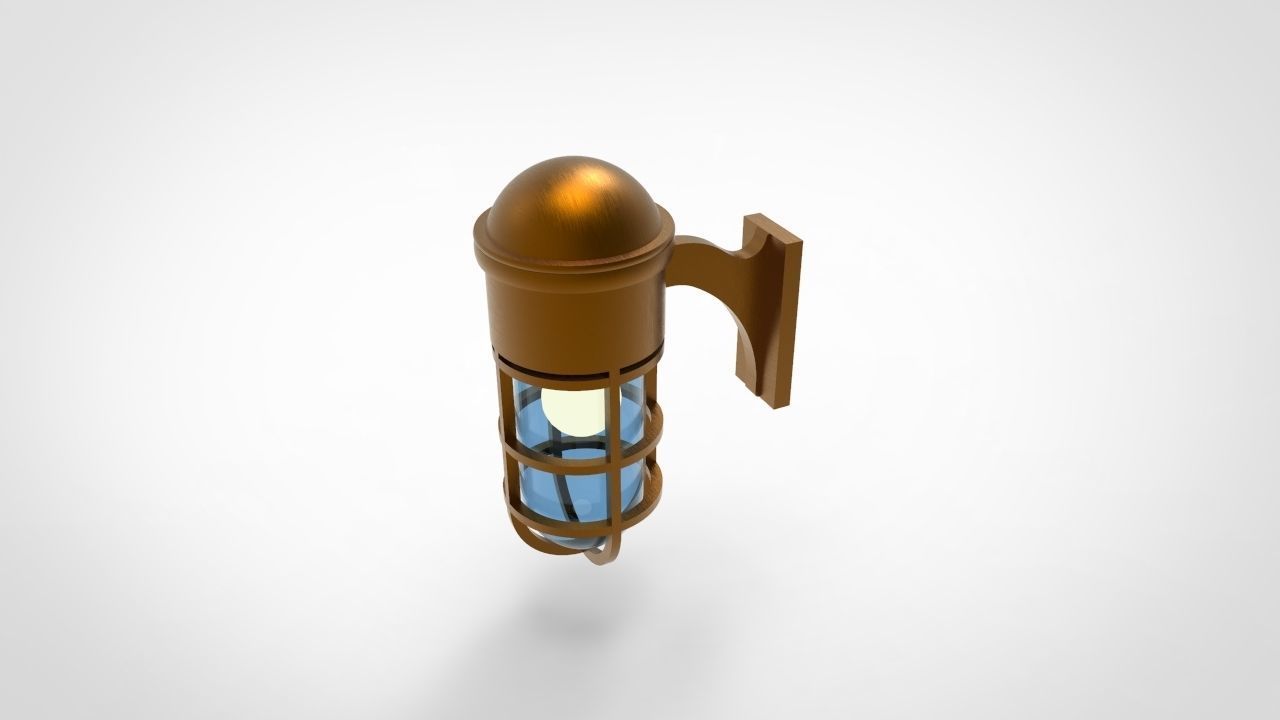 Marine Wall Light 2 3D model_2