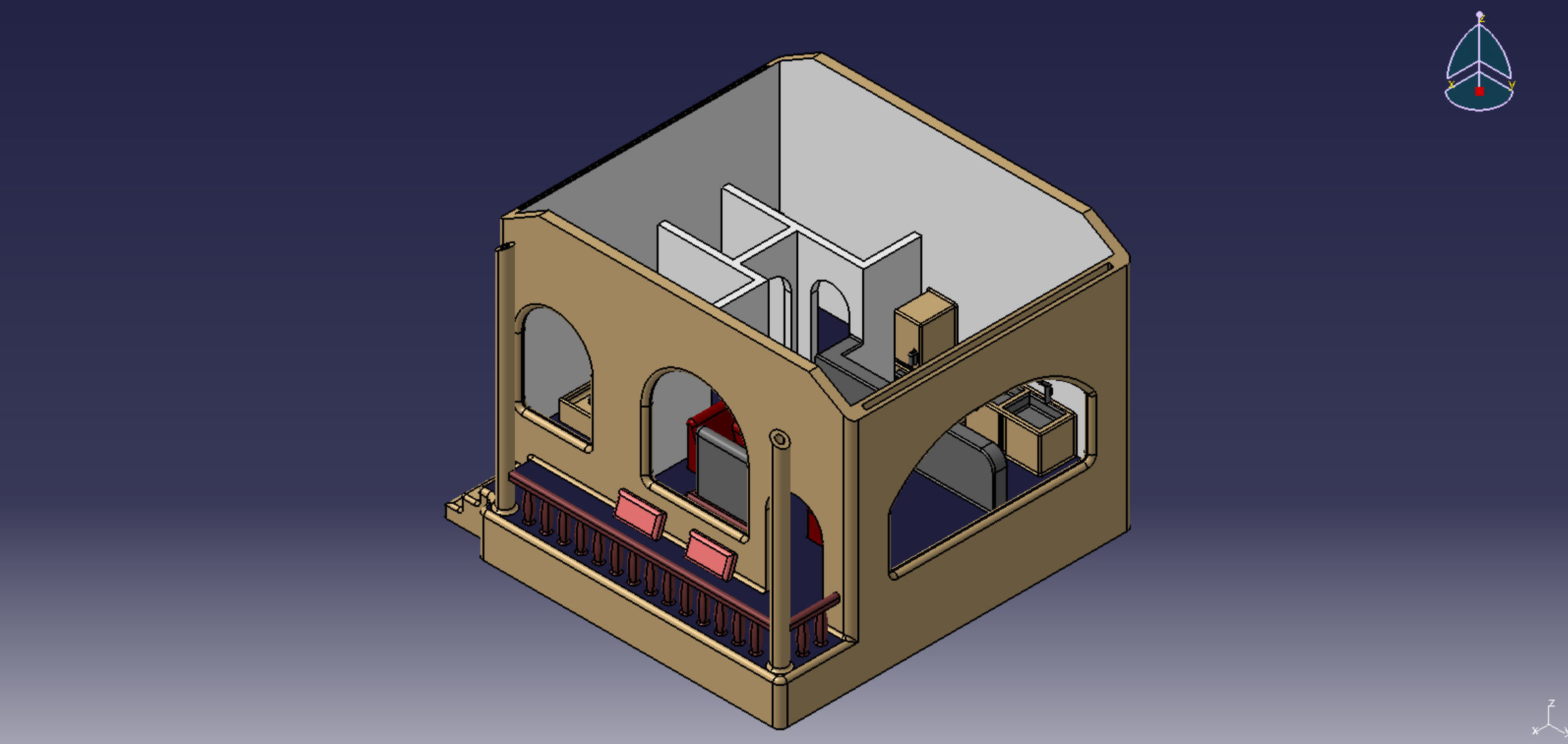 Villa house ready to print 3D print model_5