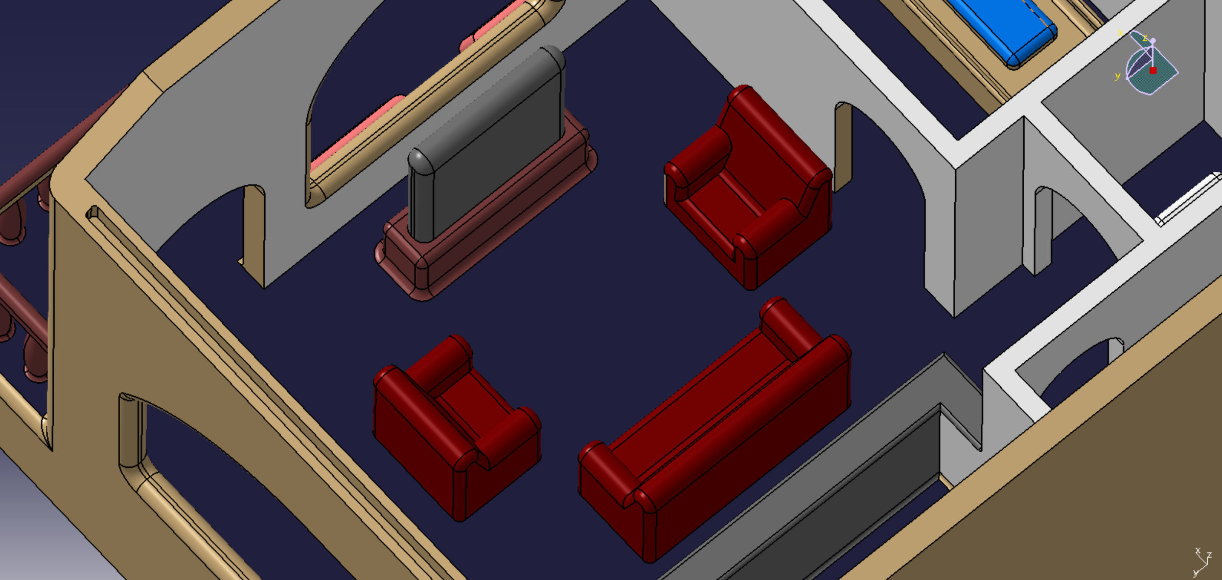 Villa house ready to print 3D print model_7