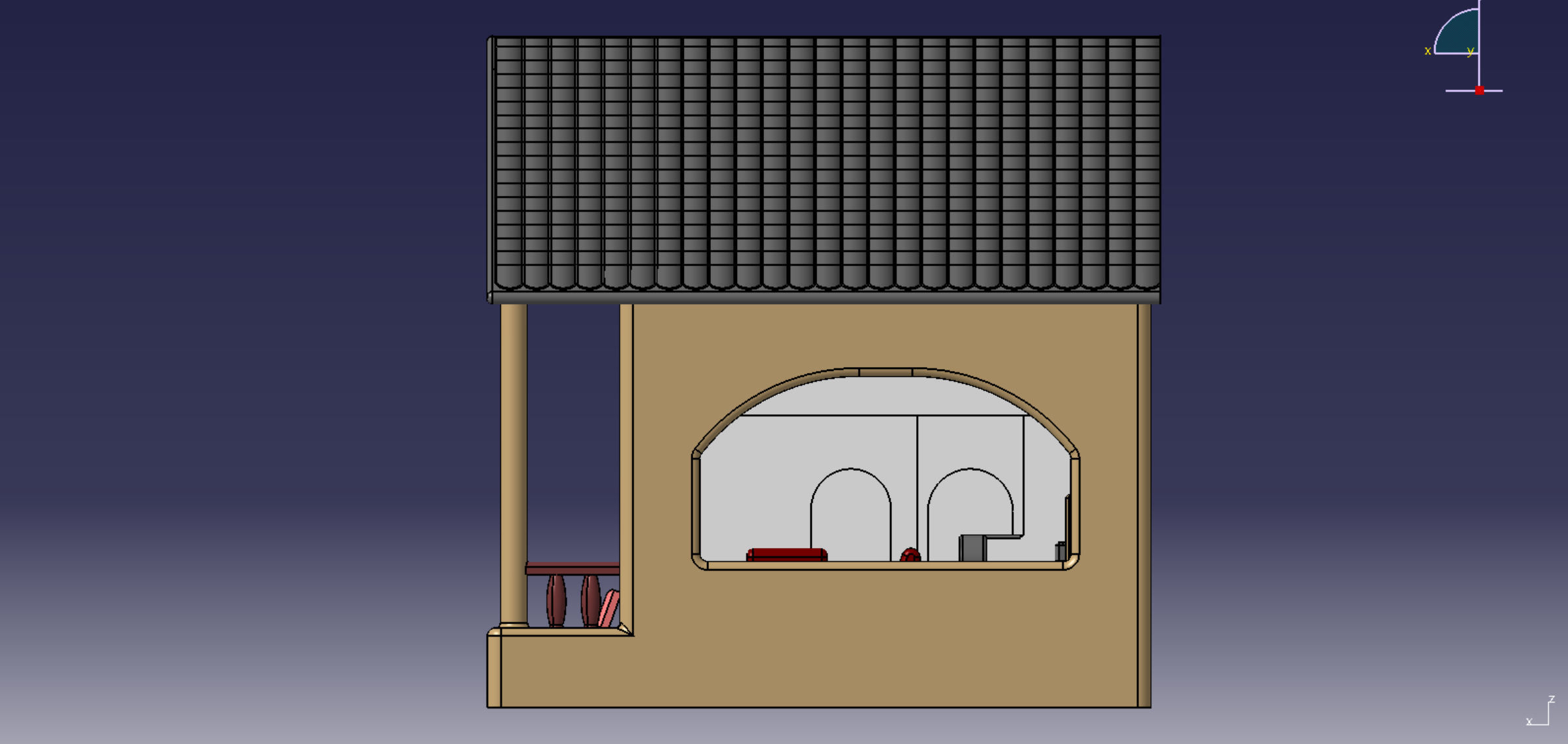 Villa house ready to print 3D print model_4