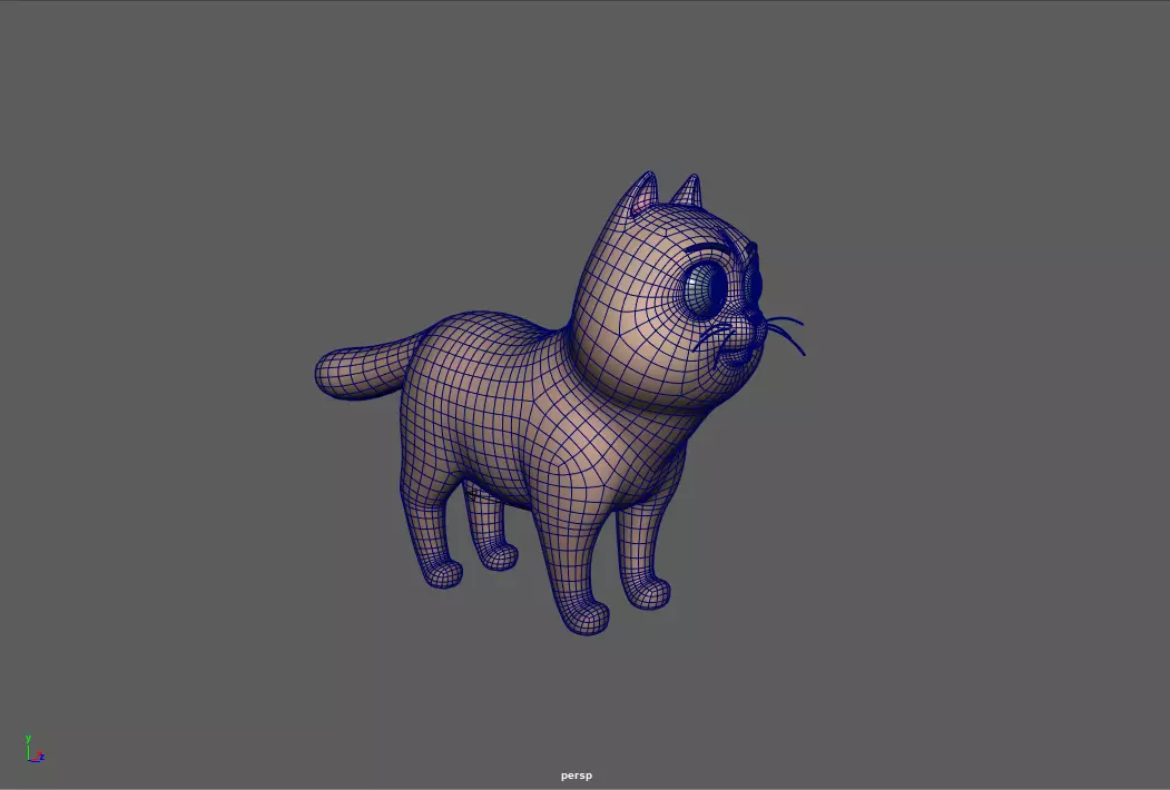 Rigged Stylized cat 3D model rigged | CGTrader