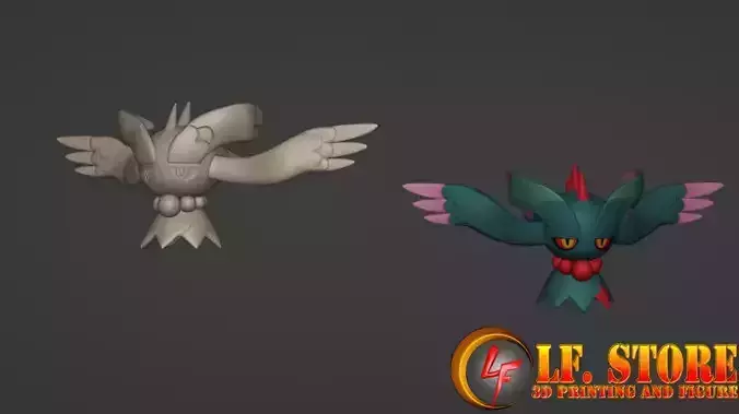 Pokemon Flutter Mane 3D model