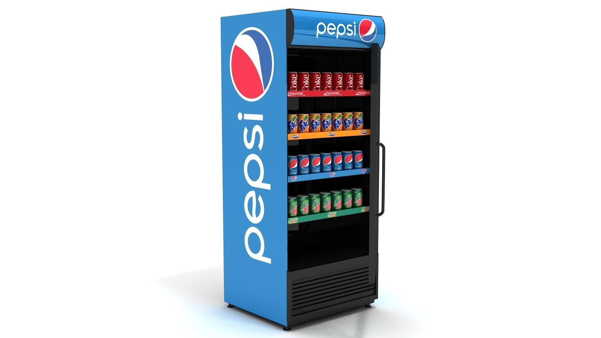 pepsi Refrigerator Display 3D model_4