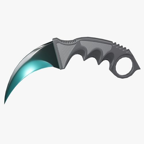 3D Karambit Knife - 3D Low-Poly model Low-poly 3D model