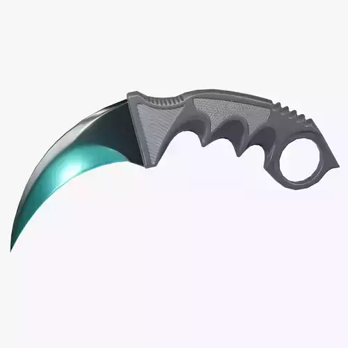 3D Karambit Knife - 3D Low-Poly model Low-poly 3D model