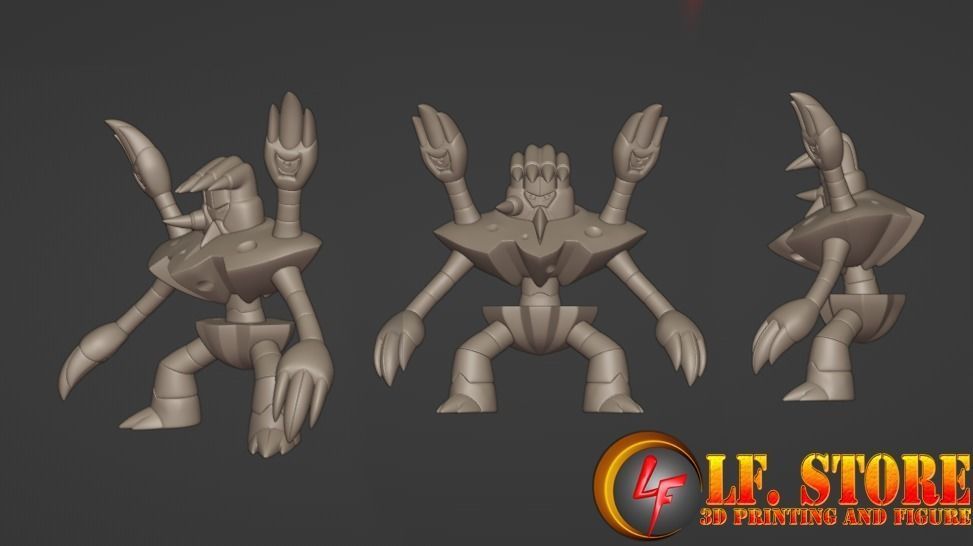 Pokemon Binacle Barbarcle 3D model_2