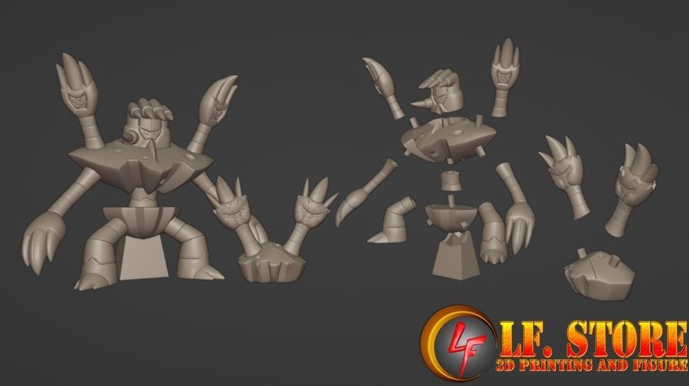 Pokemon Binacle Barbarcle 3D model_3