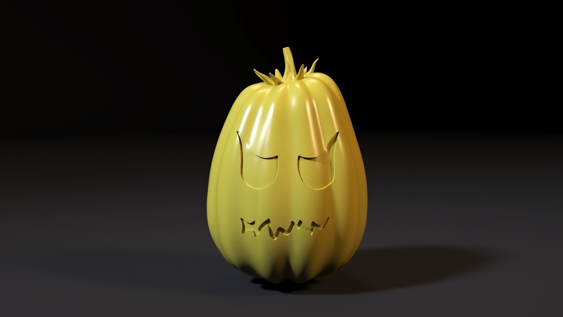 Halloween pumpkin set 3D print model_4