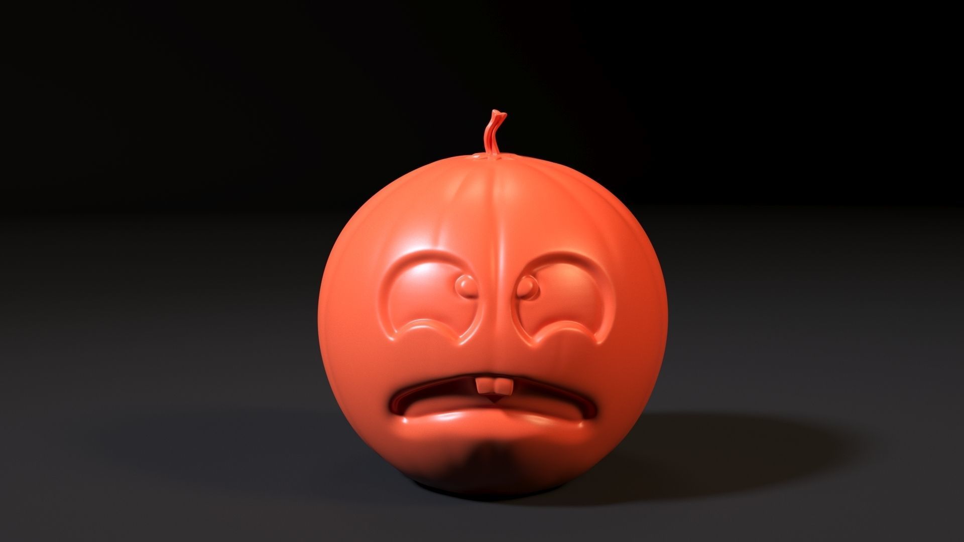 Halloween pumpkin set 3D print model_7