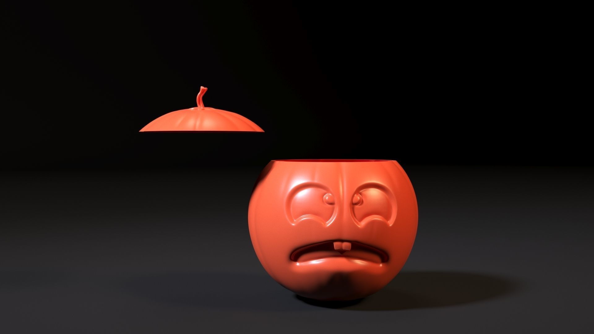 Halloween pumpkin set 3D print model_12