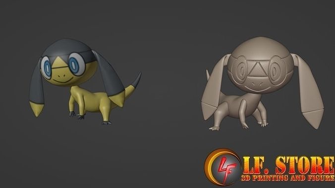 Pokemon Heliolite Heliolisk 3D model