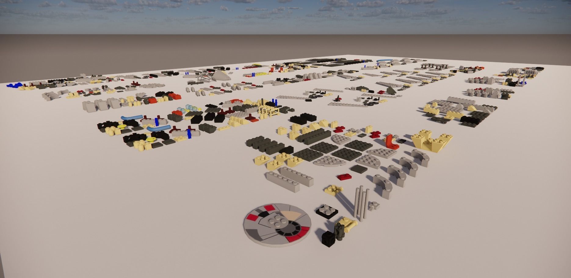  LEGO STAR WARS MILLENNIUM FALCON 4504 3D model_2