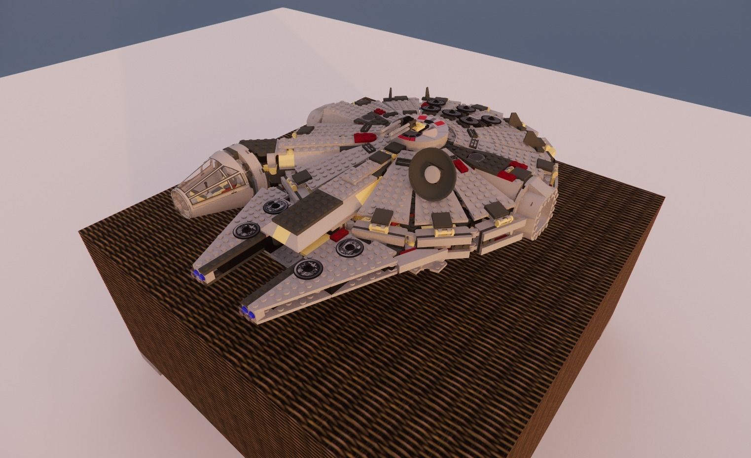  LEGO STAR WARS MILLENNIUM FALCON 4504 3D model_4