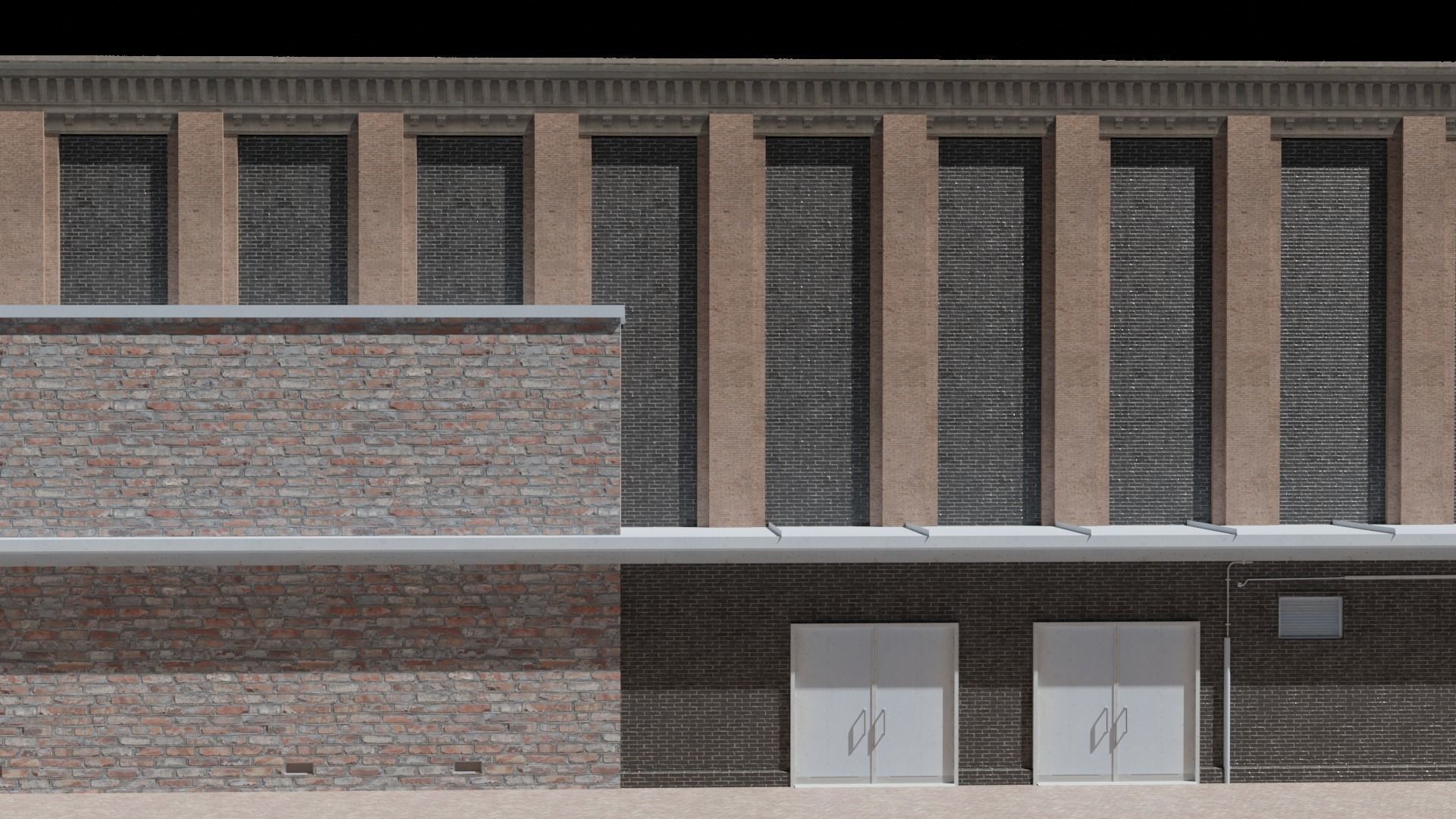 Large building Free low-poly 3D model_24