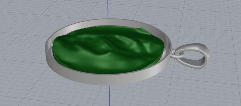 pendant horse head 3D print model_7