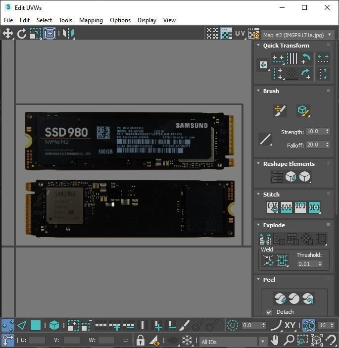 SSD M2 Hard Drive Samsung 980 3D model_59
