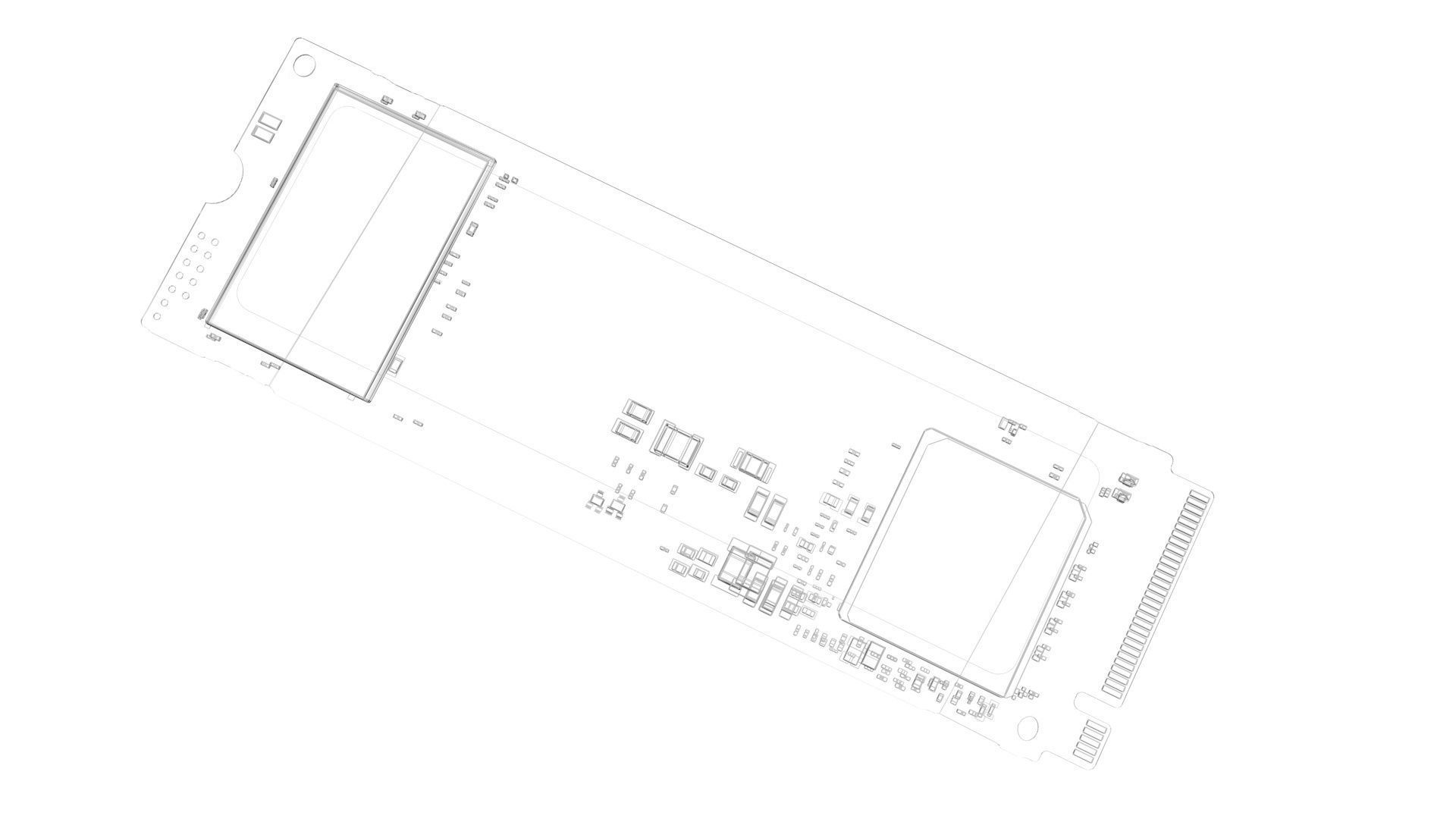 SSD M2 Hard Drive Samsung 980 3D model_13