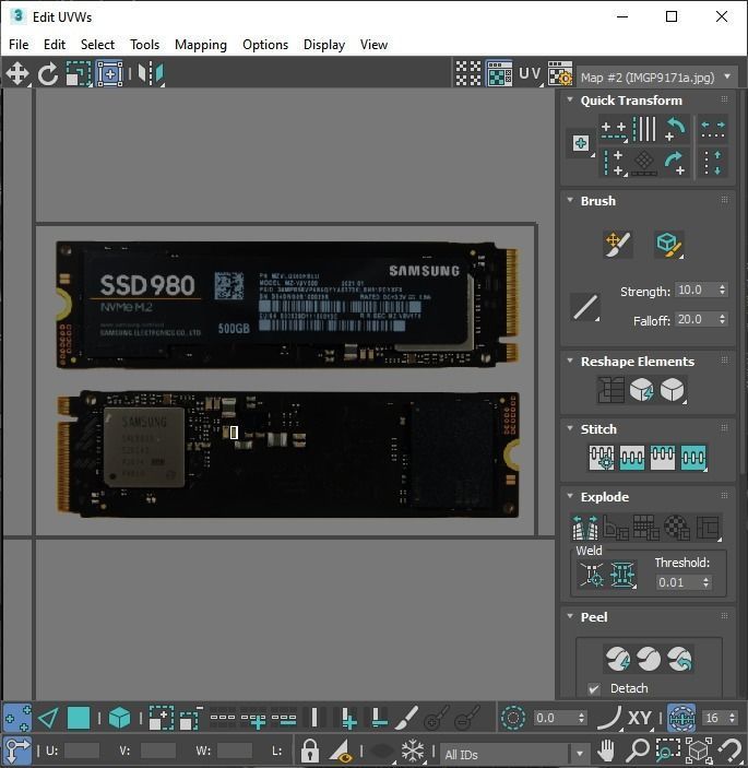 SSD M2 Hard Drive Samsung 980 3D model_53