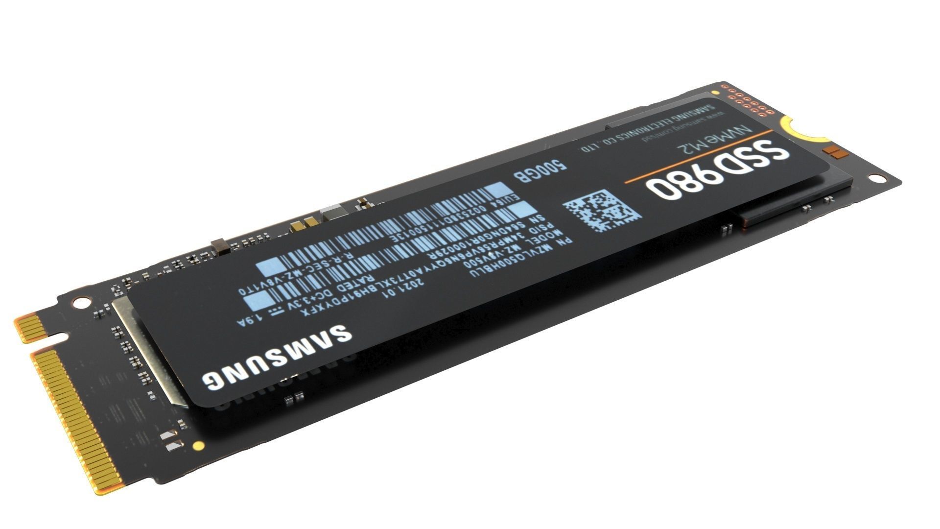 SSD M2 Hard Drive Samsung 980 3D model_2
