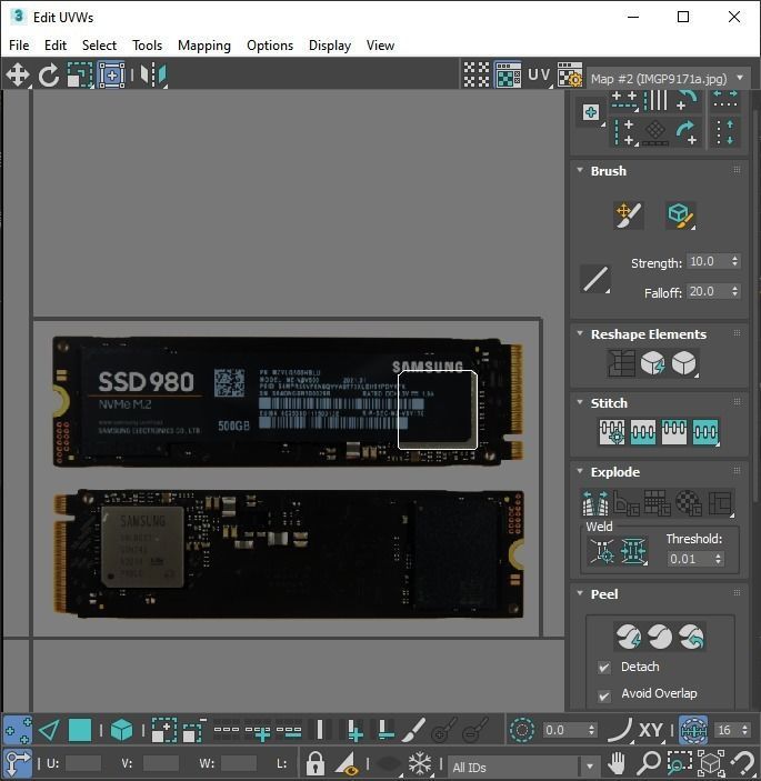 SSD M2 Hard Drive Samsung 980 3D model_52