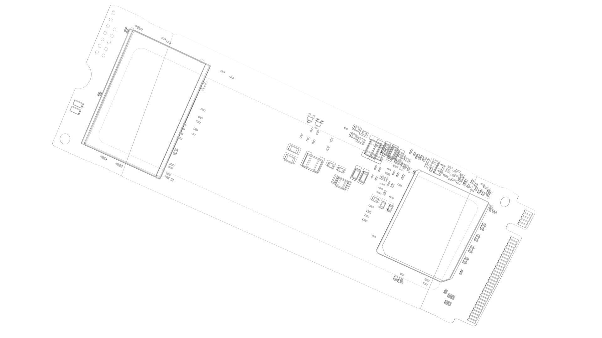 SSD M2 Hard Drive Samsung 980 3D model_16