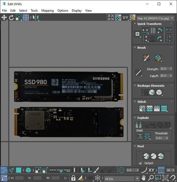 SSD M2 Hard Drive Samsung 980 3D model_60