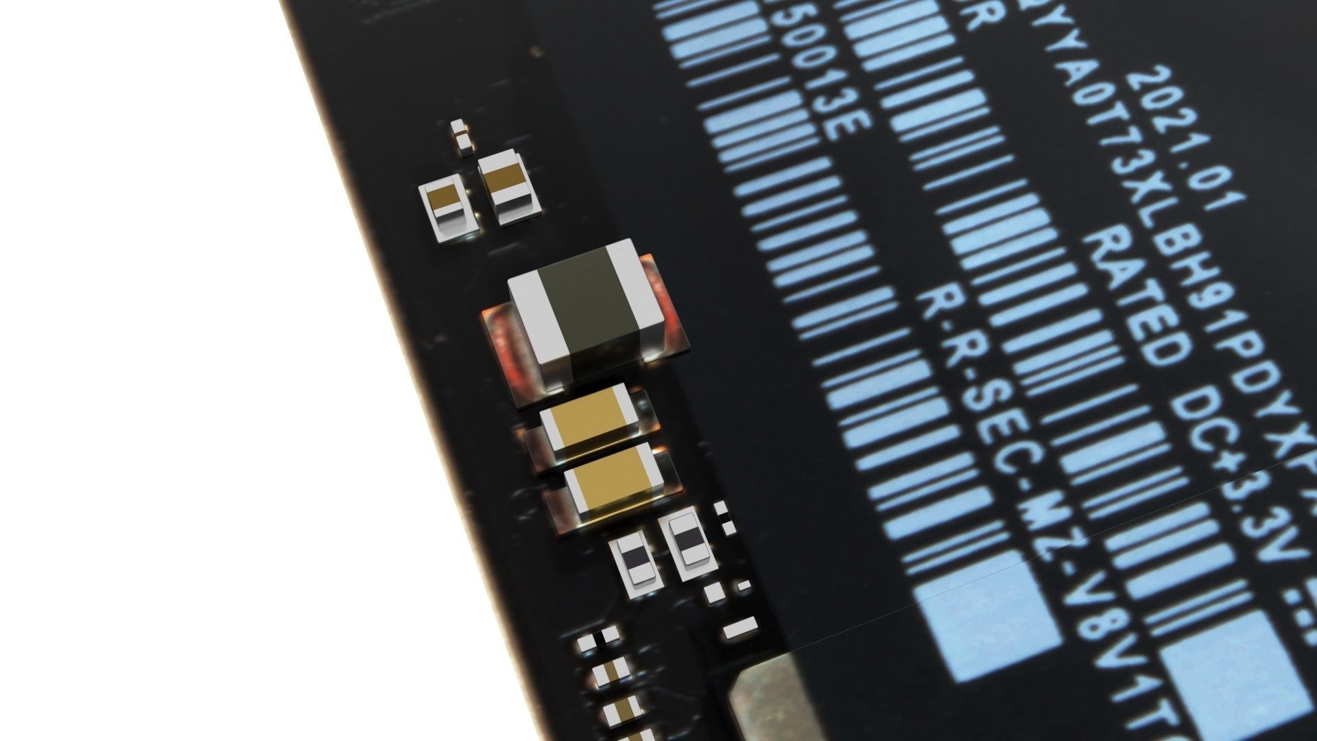 SSD M2 Hard Drive Samsung 980 3D model_8