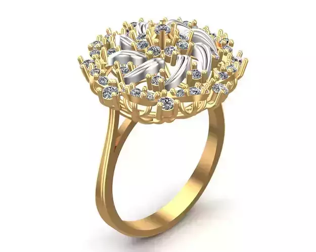 Unique Gold Diamonds Ring