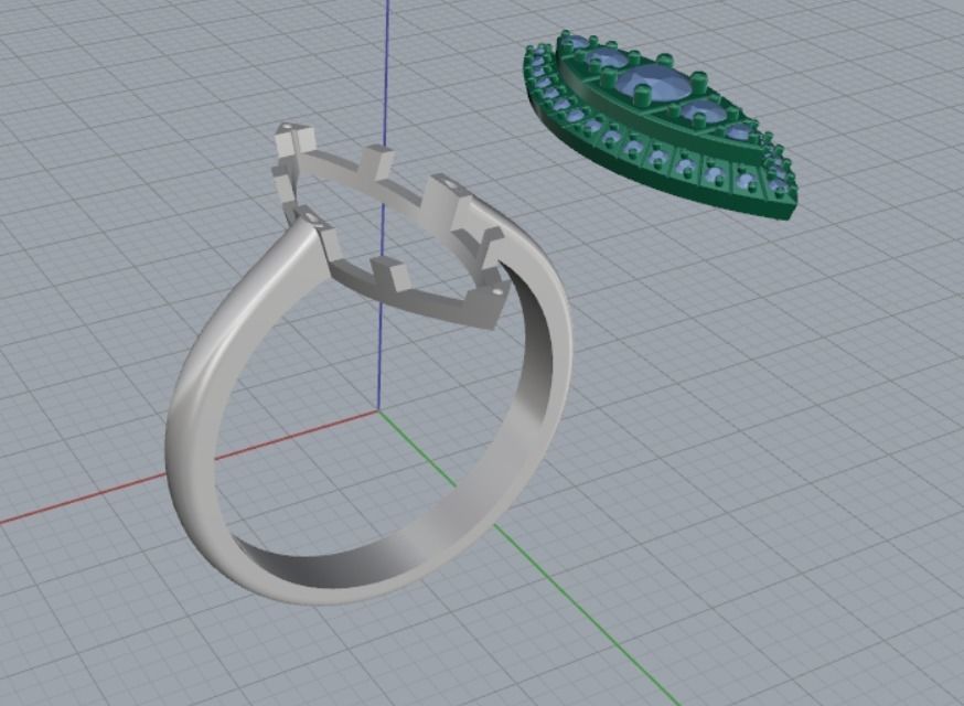 engagement rings 3D print model_10