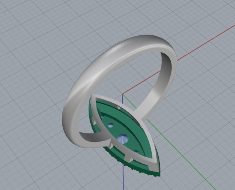 engagement rings 3D print model_7